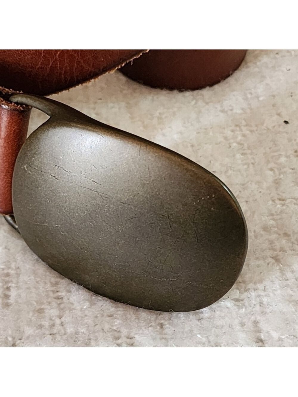 Genuine cow leather statement belt color brown - Picture 4 of 4